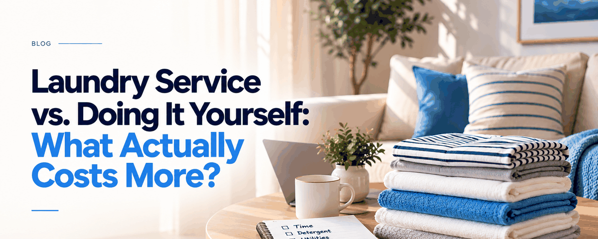 Laundry service versus doing it yourself cost comparison