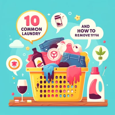 10 Common Laundry Stains and How to Remove Them