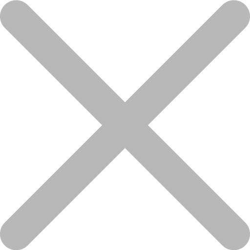 Grey X button indicating close or cancel action in a UI